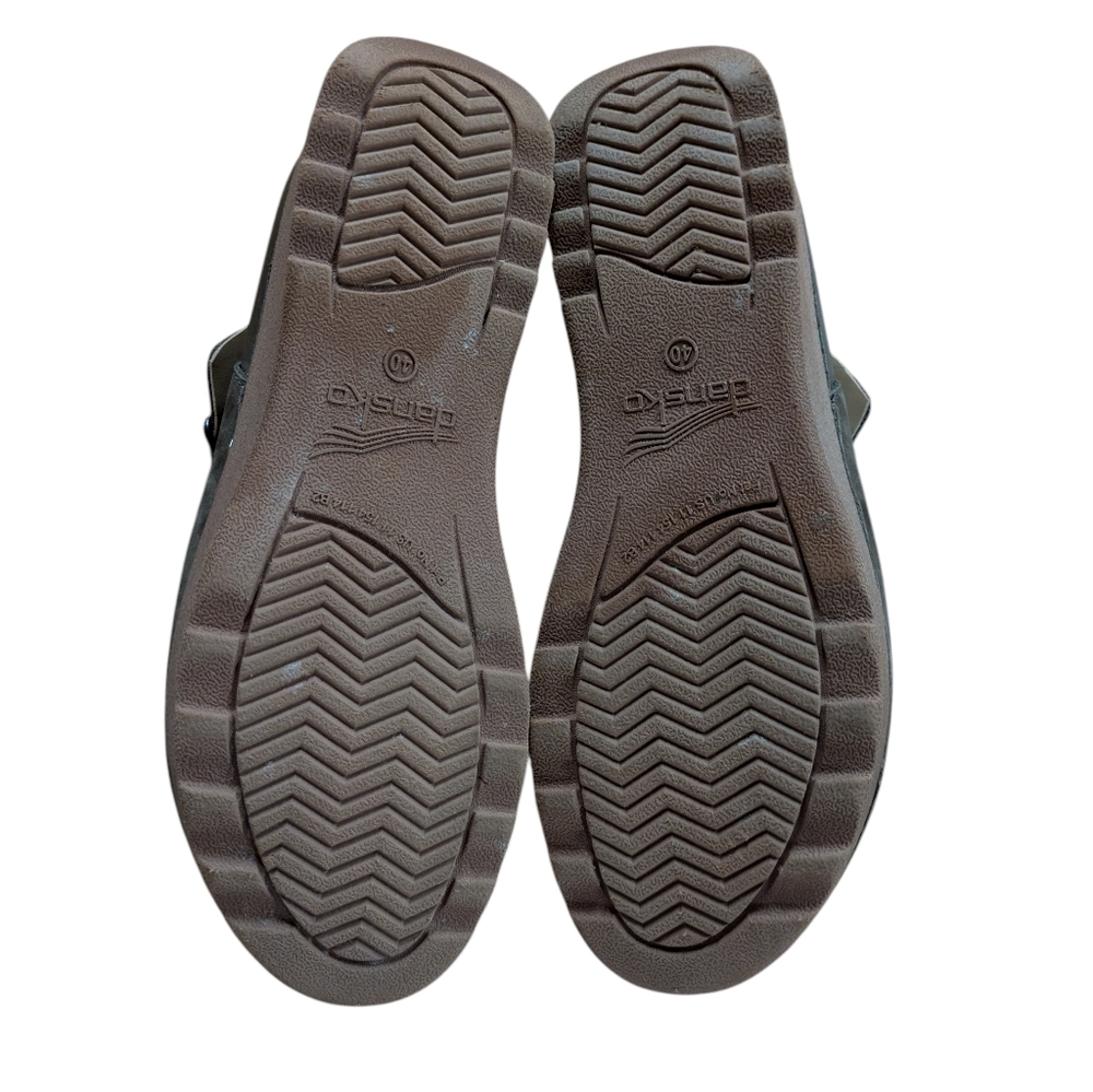 Dansko Caia Nubuck Leather Wedge Clog Olive Green Size 40 - Picture 8 of 13